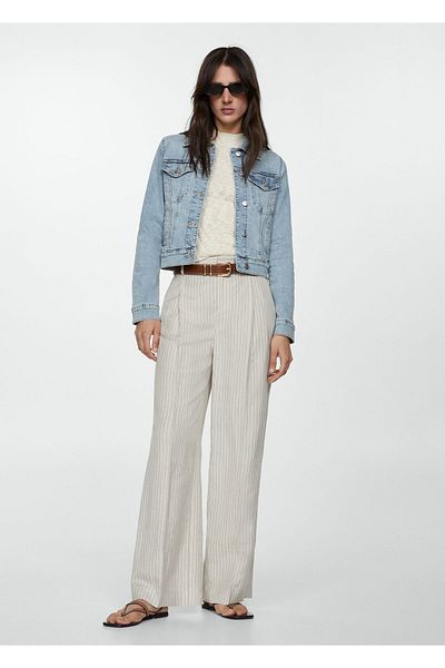 MANGO Woman Denim Women's Jacket - Open Model 77110282
