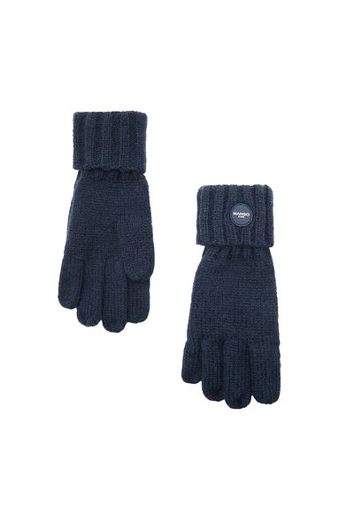 MANGO Boy's Navy Blue Gloves