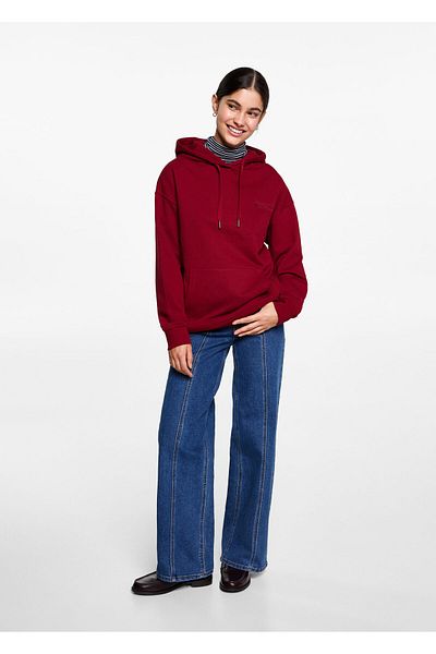 MANGO Woman Зелен суичър за момиче 77092931