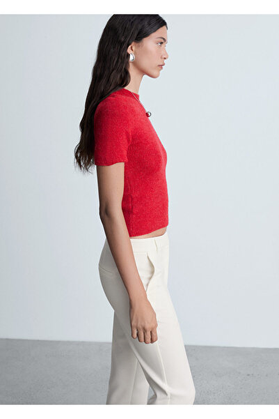 MANGO Beyaz Kadın Pantolon 77090642