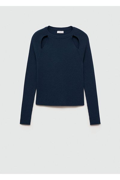 MANGO Pulover pentru fetiță bleumarin 77044042