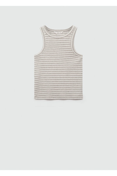 MANGO Açık Gri Kız Çocuk T-Shirt 77032936