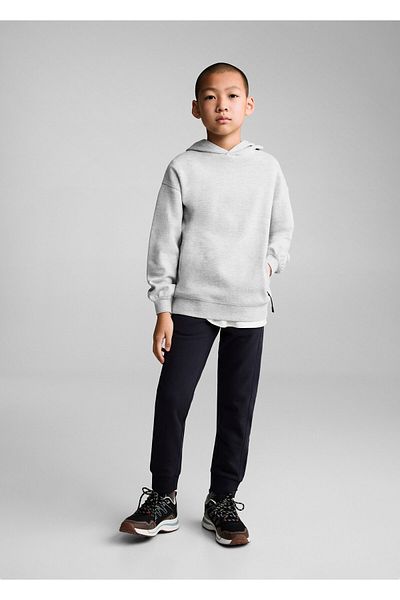 MANGO Woman Boy's Metal Gray Sweatshirt