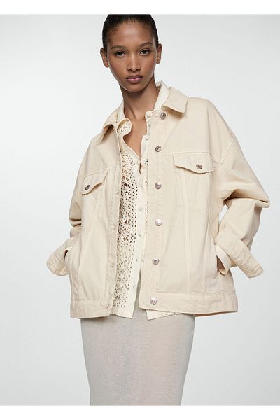 MANGO Off-White Damenjacke 77070587