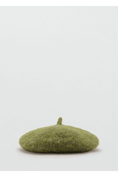 MANGO Woman Pălărie verde pentru femei 77085988
