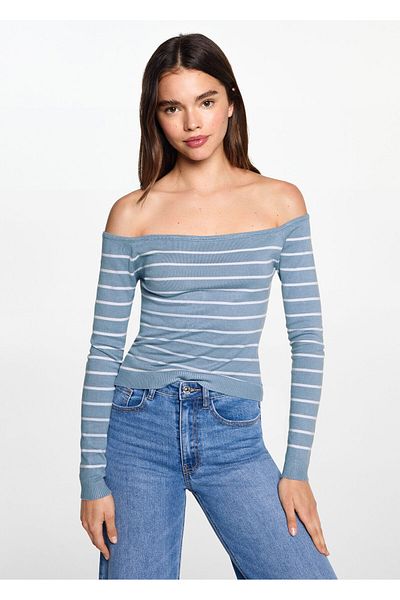 MANGO Woman Blue Girl's Sweater 77052932