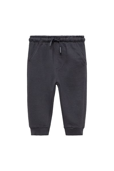 MANGO Baby Boy Charcoal Color Trousers