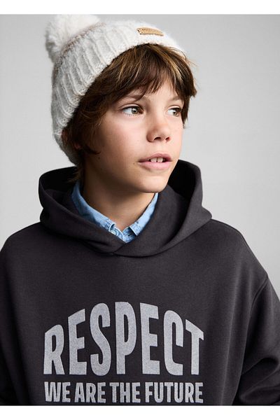 MANGO Boy's Charcoal Sweatshirt