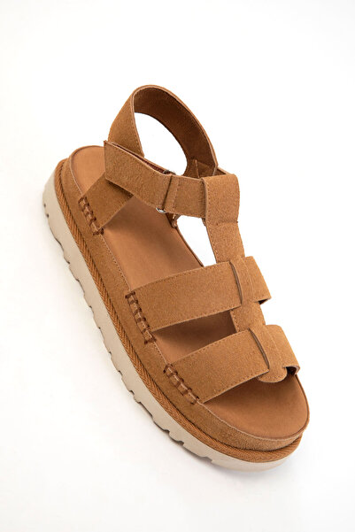 SOHO Tan Suede Women's Sandals 20614