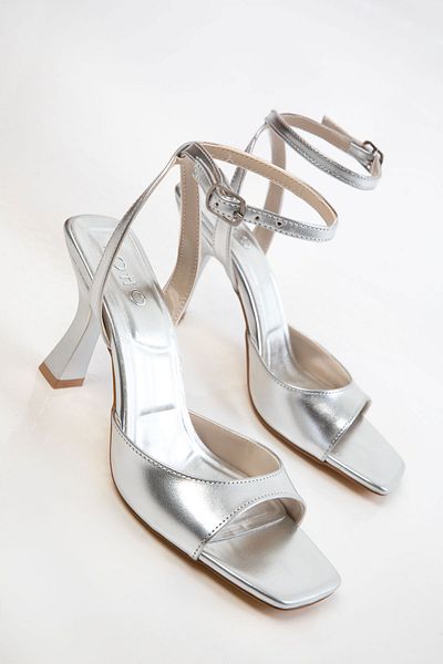 SOHO Pantofi cu toc clasic pentru femei argintii 20612
