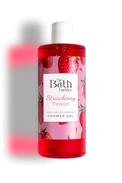 THE BATH FACTORY جل الاستحمام بالفراولة + صابون رغوي بالفراولة