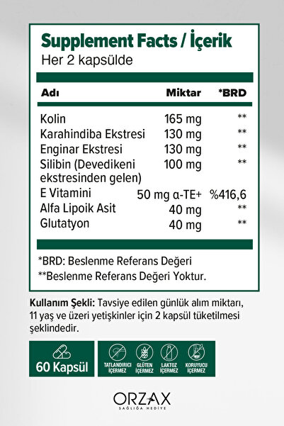 Orzax Ocean Hepalex 60 Softgel Kapsül