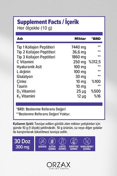 DAY2DAY كولاجين الجسم بالكامل 300 جرام يوم 2 يوم 8697595876121