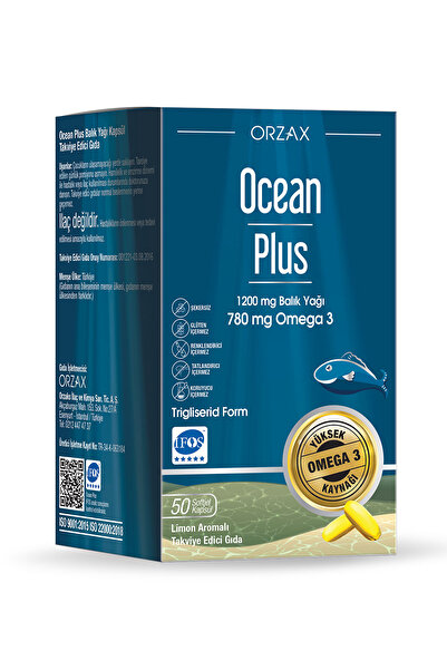 Ocean Omega 3 Balık Yağı 1200 MG 50 Kapsül
