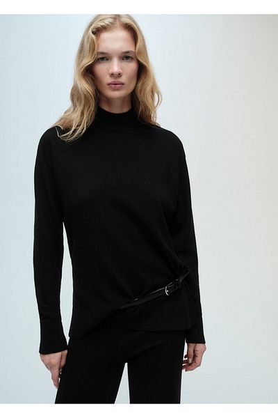 MANGO Black Women's Sweater 87090430