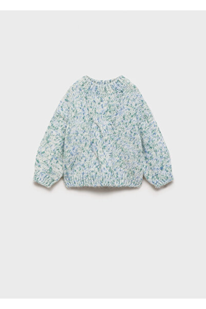 MANGO Su Rengi Kız Bebek Kazak 77017710