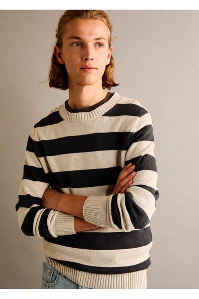 MANGO Boy's Navy Blue Sweater