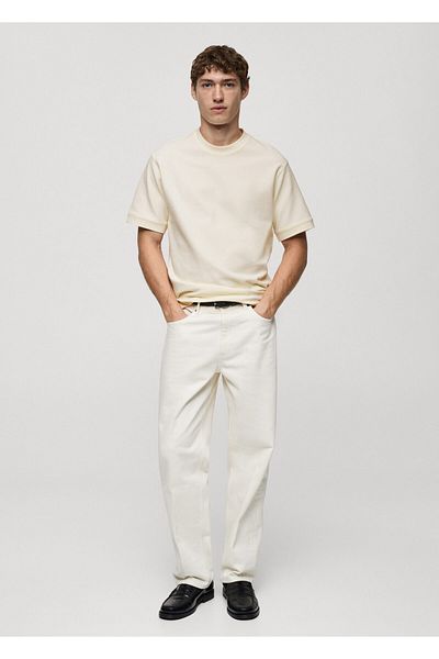 MANGO Natürliches Herren-T-Shirt 77040607