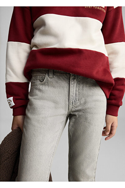 MANGO Woman Erkek Çocuk Gri Denim Jeans