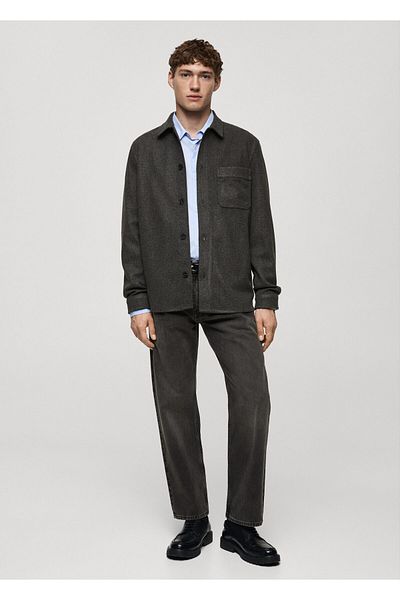 MANGO Woman Ανδρικό φούτερ Charcoal Color 77087919