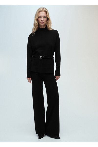 MANGO Black Women's Sweater 87090430