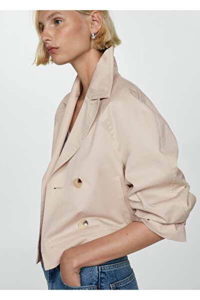 MANGO Woman Bej Kadın Trençkot 77034017