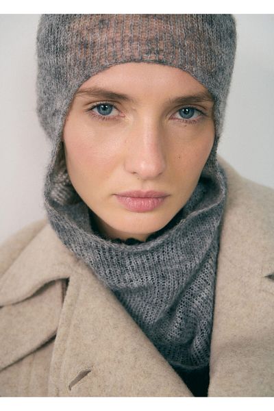 MANGO Woman Dark Gray Women's Hat 77058280
