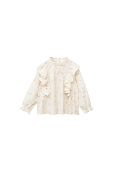 MANGO Off-White Baby Girl Blouse 77059238
