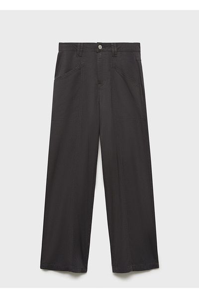 MANGO Charcoal Color Girls' Trousers 87063276