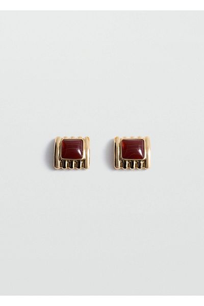 MANGO Χρυσά γυναικεία σκουλαρίκια 87000479