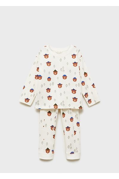 MANGO Woman Baby Boy Ice Color Pajama Bottoms