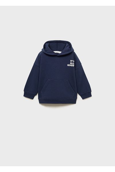 MANGO Baby Boy Navy Blue Sweatshirt