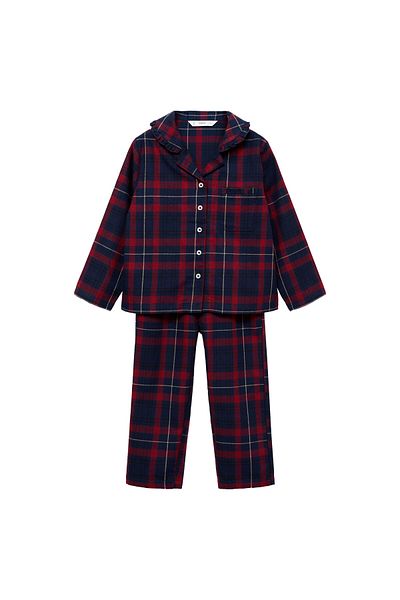 MANGO Dark Red Girl's Pajama Bottoms 77048270