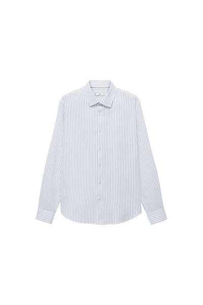 MANGO Cămașă pentru bărbați albastru alb 77020579