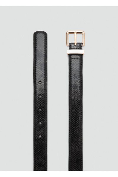 MANGO Black Women's Belt 77016005