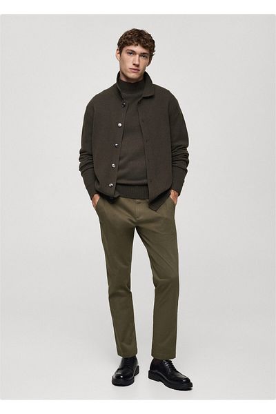 MANGO Brown Men's Trousers 77010570