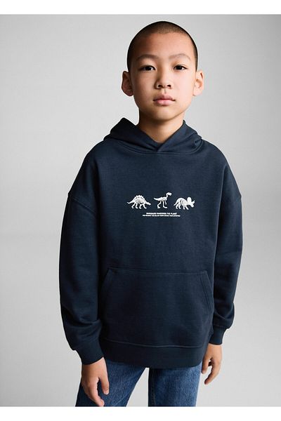 MANGO Boy's Navy Blue Sweatshirt