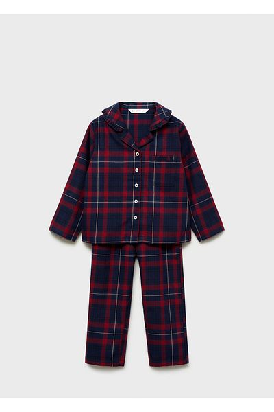 MANGO Dunkelrote Baby-Pyjamahose für Mädchen 77018271