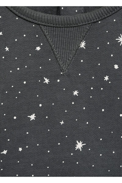 MANGO Unisex Bebek Kömür Rengi Sweatshirt
