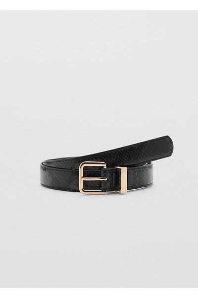 MANGO Black Women's Belt 77016005