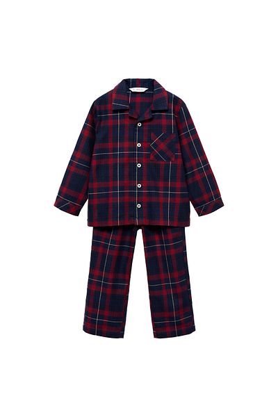 MANGO Pantaloni de pijama roșu închis pentru bebeluș