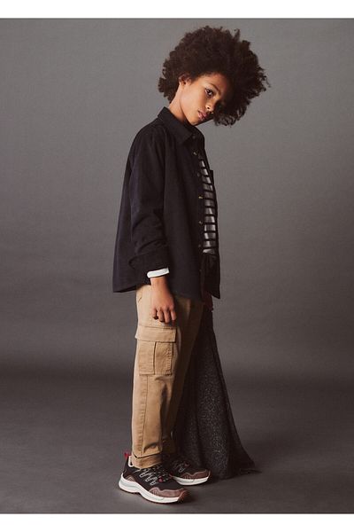 MANGO Boy's Black Sneakers