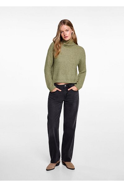 MANGO Woman Green Girl's Sweater 77007689