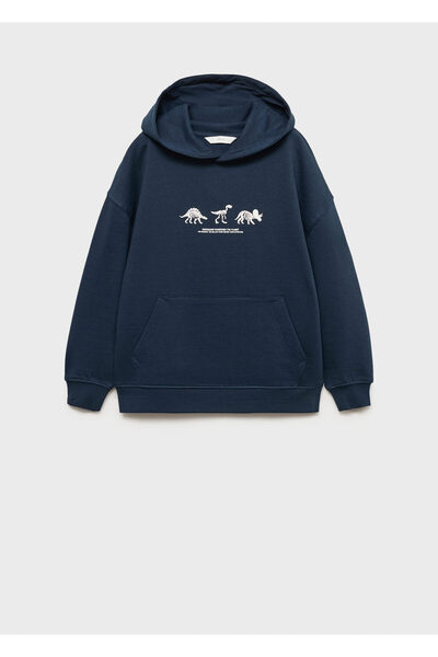 MANGO Erkek Çocuk Lacivert Sweatshirt