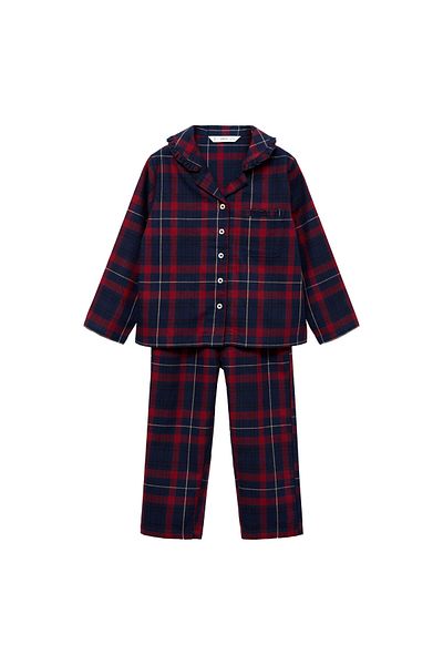 MANGO Dunkelrote Baby-Pyjamahose für Mädchen 77018271