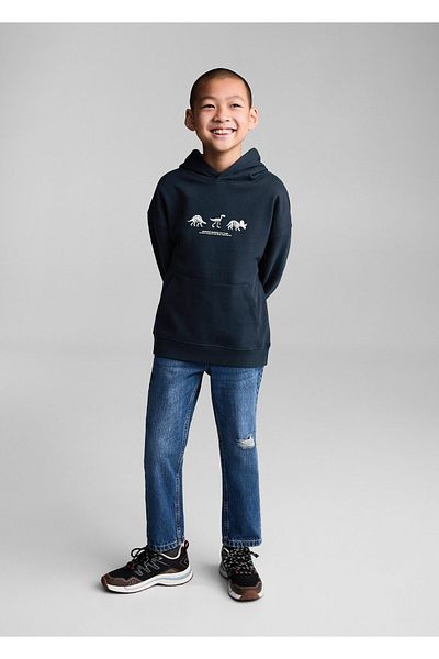 MANGO Boy's Navy Blue Sweatshirt