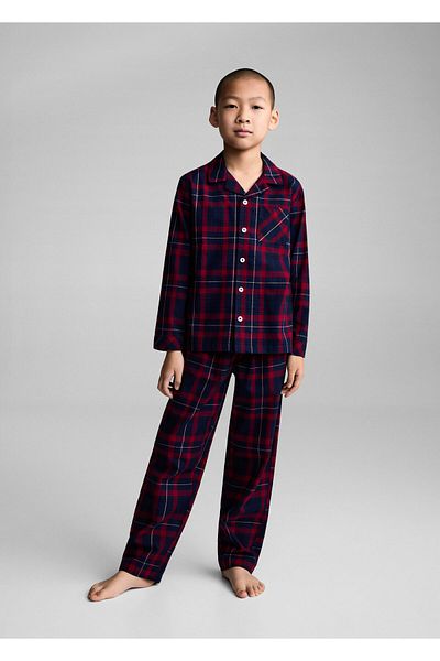 MANGO Woman Set de pijamale roșu închis pentru băiat