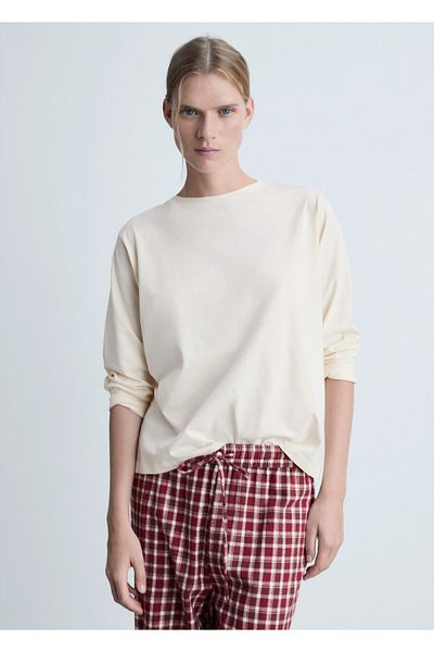 MANGO Woman Σετ γυναικείες πιτζάμες Σκούρο Κόκκινο 77097649
