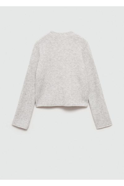 MANGO Woman Light Gray Girl's Sweater 77005650