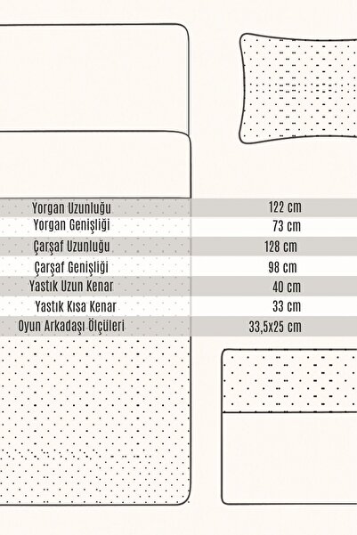 Kiwi Carousel Oyun Parkı Uyku Seti